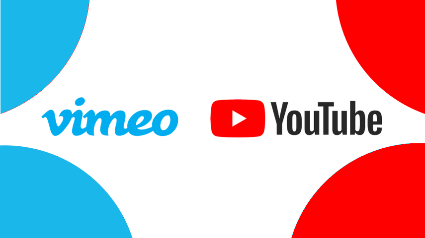 Logo van Vimeo en YouTube